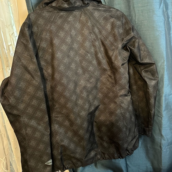Columbia Black/Gray Patterned Lightweight Jacket size Medium - Picture 5 of 12